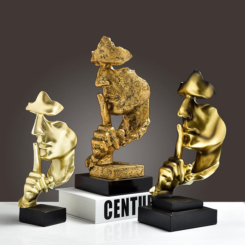 Modern High-End Abstract Character Resin Ornaments Novelty Creative Home Decorations for Living Room Coffee Table Wine Cabinet