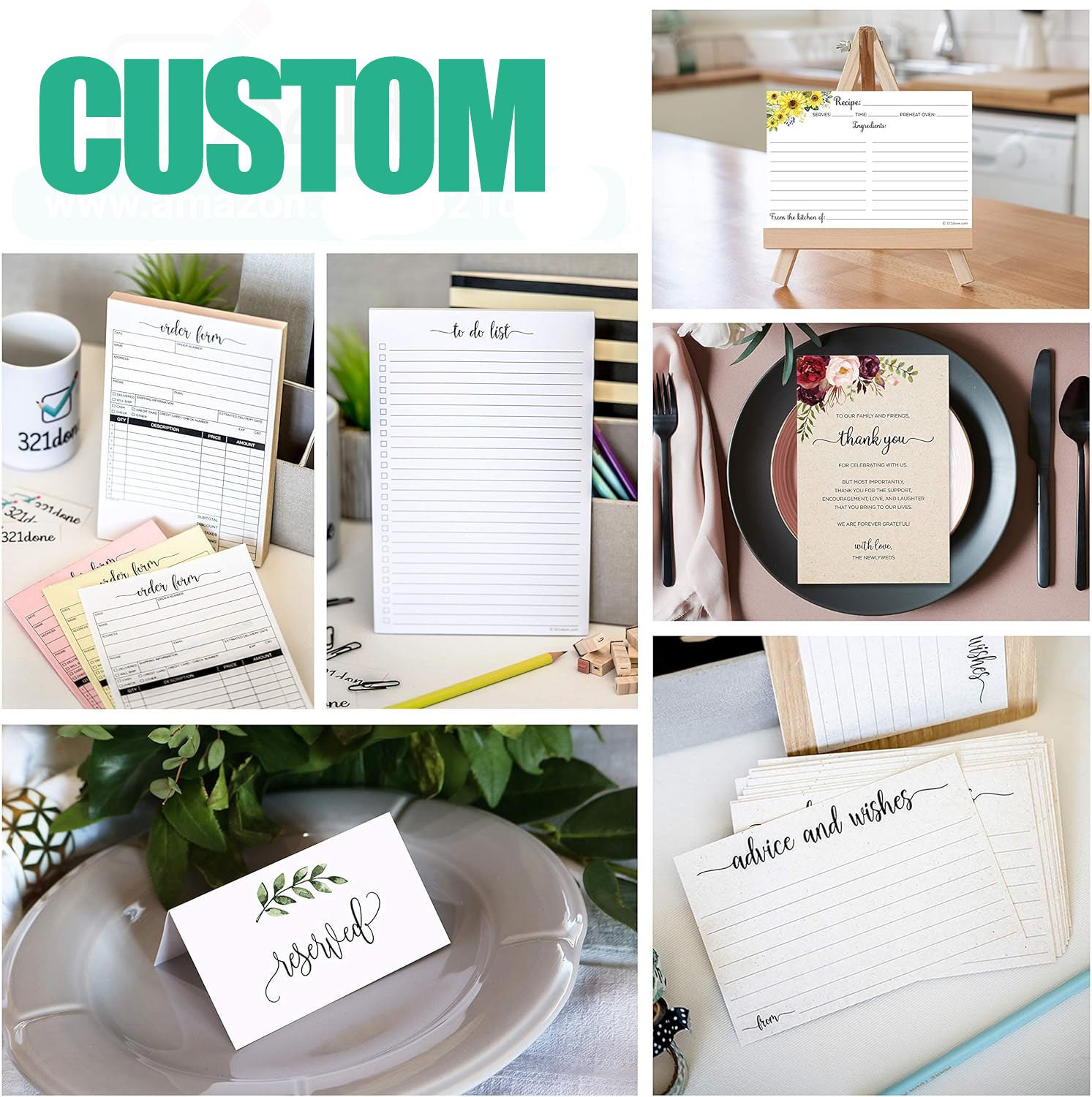 Customized Business Corporate Advertising Gift Banquet Invitation Thank You Post Cards DIY Writing Color Printing Craft Paper