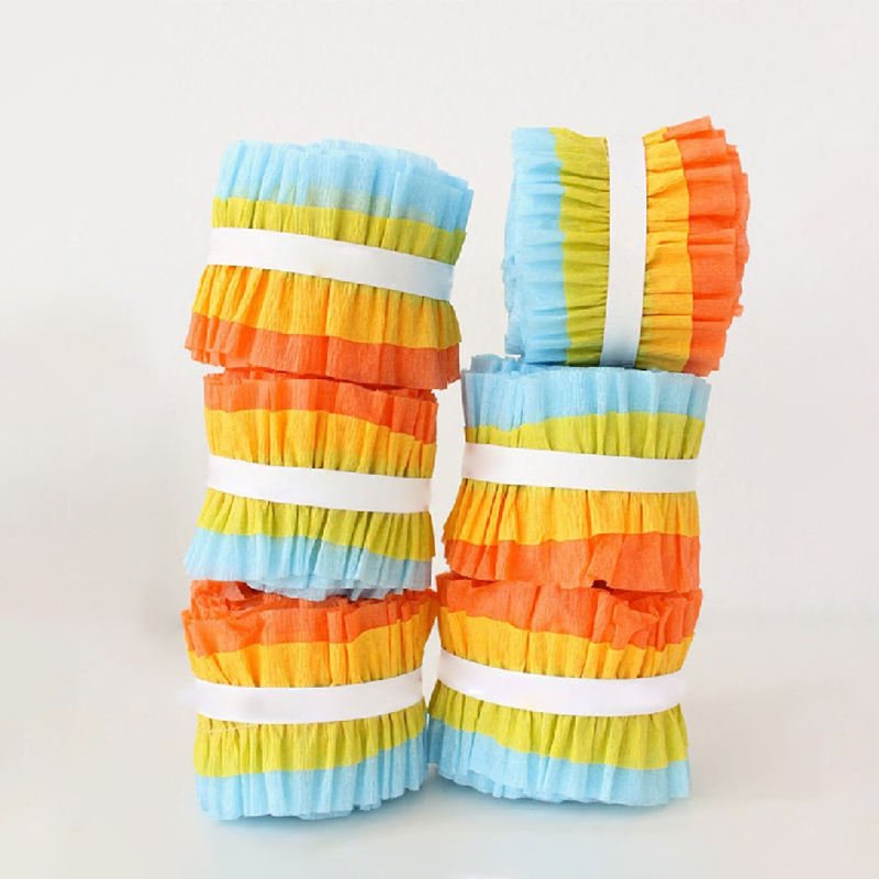 Handmade Wholesale Paper Crafts Crepe Paper for Making Flowers Crepe Paper Roll Party