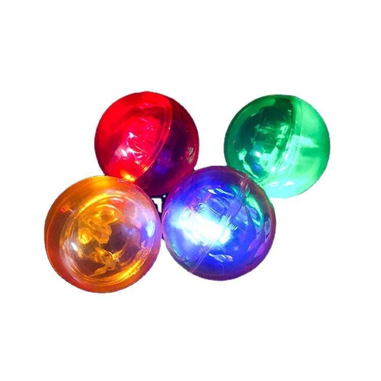 Hot Sale Led Flashing Bouncing Ball Promotional Toy Skip Ball Rubber with Multi-color Light