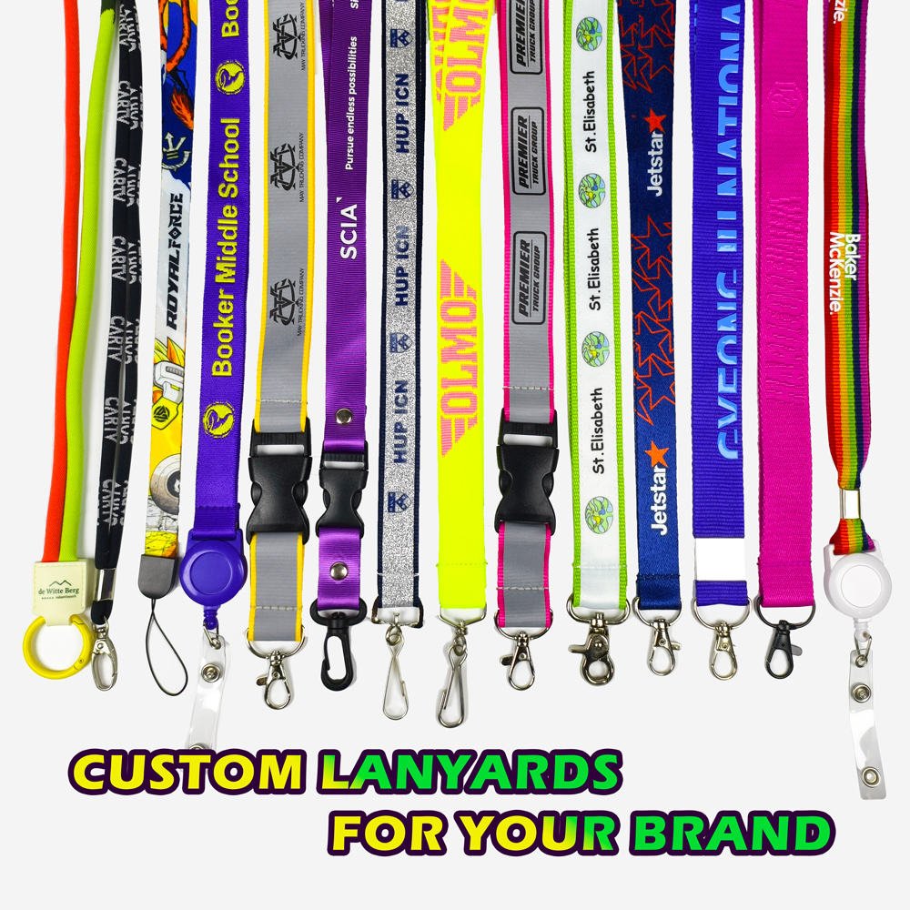 No Minimum Order Manufacturer Cheap Sale Personalized Neck Tool Printing Polyester Sublimation Custom Lanyards With Logo Custom