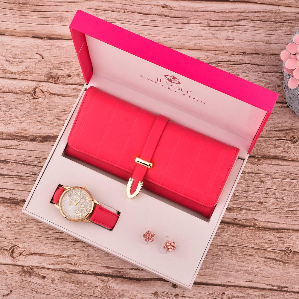 XL-01 New Women's Wallet Watch Gift Set Women's Quartz Watch Holiday Gift