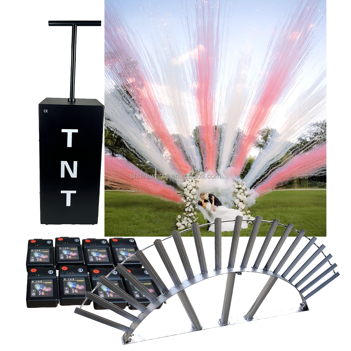 Event Rent Fx Customize Confetti Powder Cannon Party Supplies New Design Popper Fireworks Wedding Tnt Smoke Bomb Gender Reveal