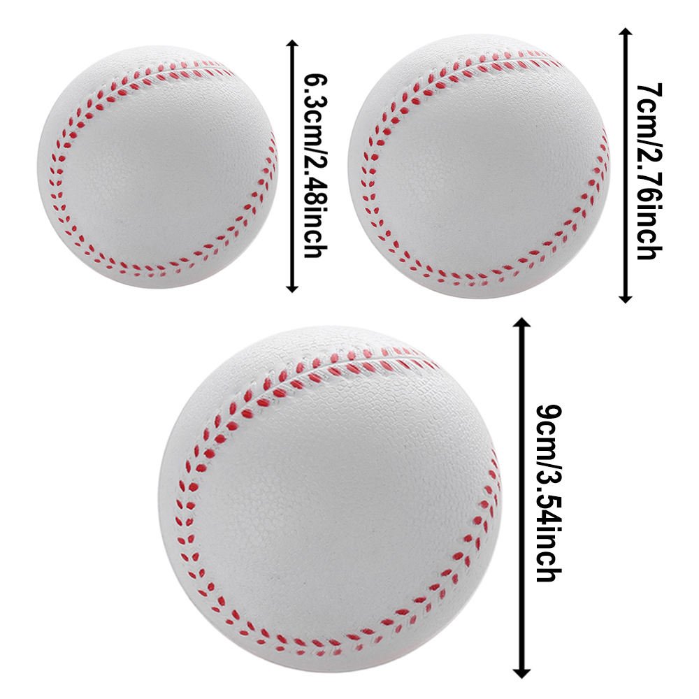 Custom 6.3cm Foam Ball Toys Promotional Tradeshow Giveaways Gifts Soft Squeeze Sponge Ball PU Foam Baseball Stress Balls