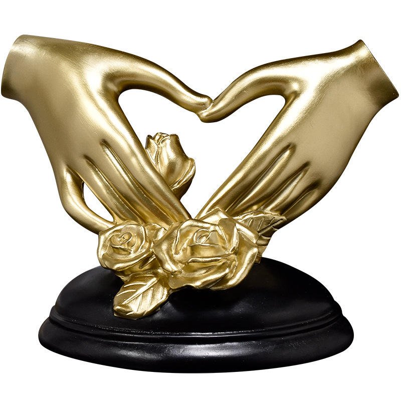 Creative love Gesture Home Decor Hold Your Hand Embrace Each Other Wedding Gifts Resin Crafts Statue for Valentine's Day
