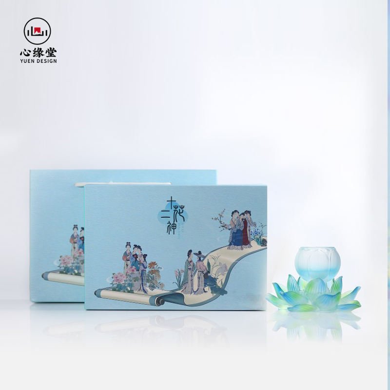 Hot Sale Luxury Handmade Crystal Glass Lotus Flower Theme Other Handicraft for Twelve FloraDeity July Lotus