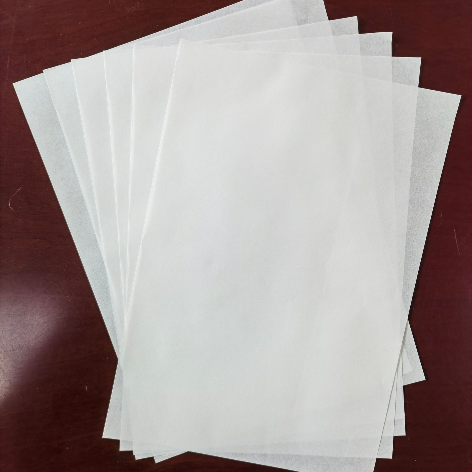 Greaseproof Paper 28-50gsm Custom Size White Kraft Paper Packing Paper