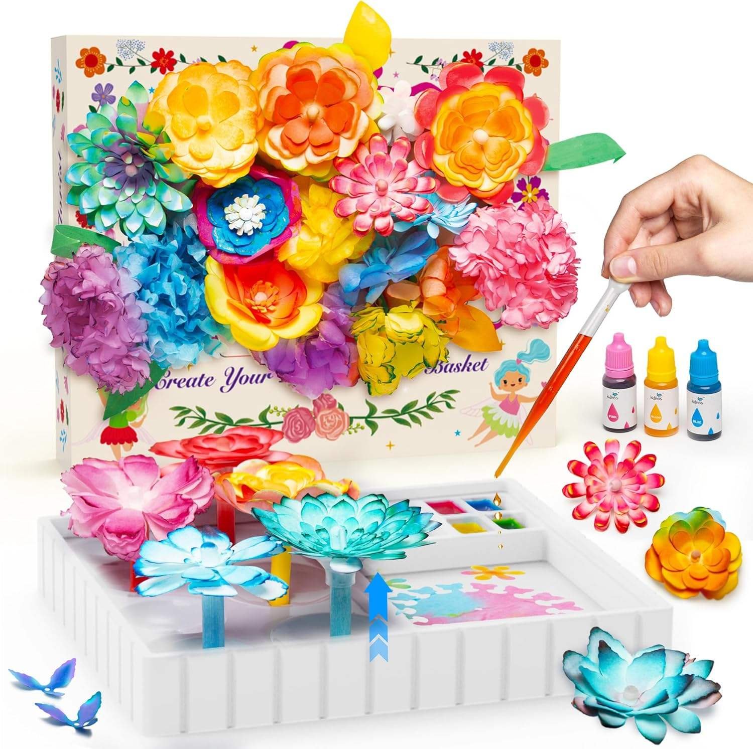 Hot Selling DIY Blooming Flower Kit Arts and Crafts Toys for Boys and Girls Handmade Toys Educational STEM Activities