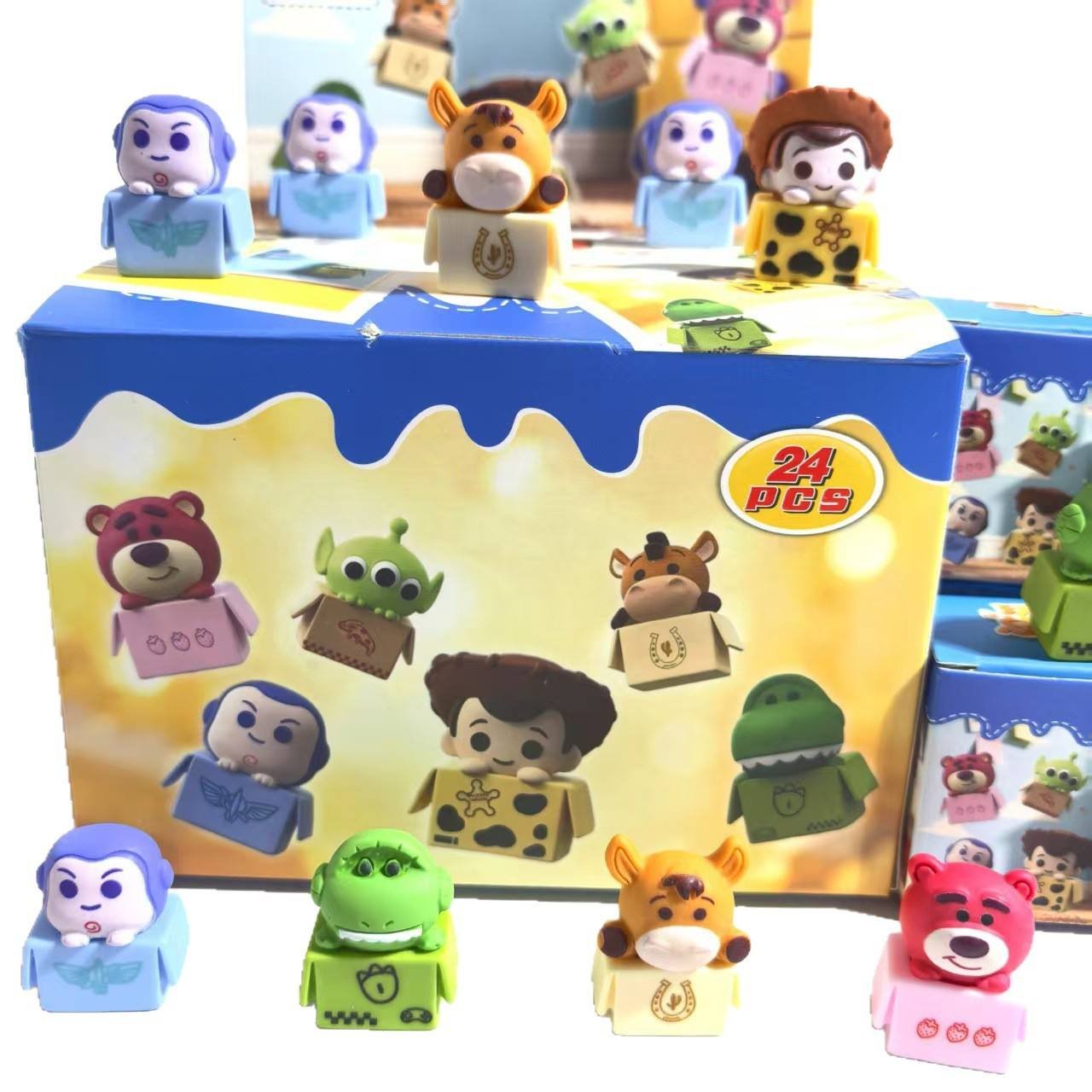 Promotional Wholesale Kids Collecting Related Gifts Fashion Desk Decoration PVC Action Figures Toys Cartoon Story Blind Boxed