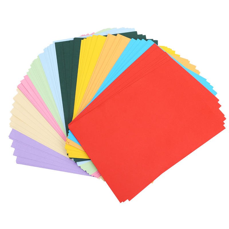 Wholesale 100 Sheets of Craft Coloured Paper A4 Coloured Paper 10 Color 70gsm for DIY
