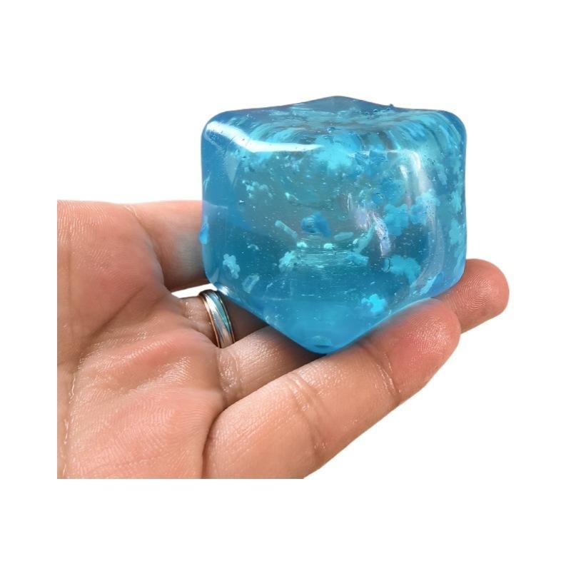 Cute Soft Slow Rebound Sensory Stress Relief Snowflake Ice Cube Squeezing Squishy Toy Squeeze Toy for Kids Promotional Toys