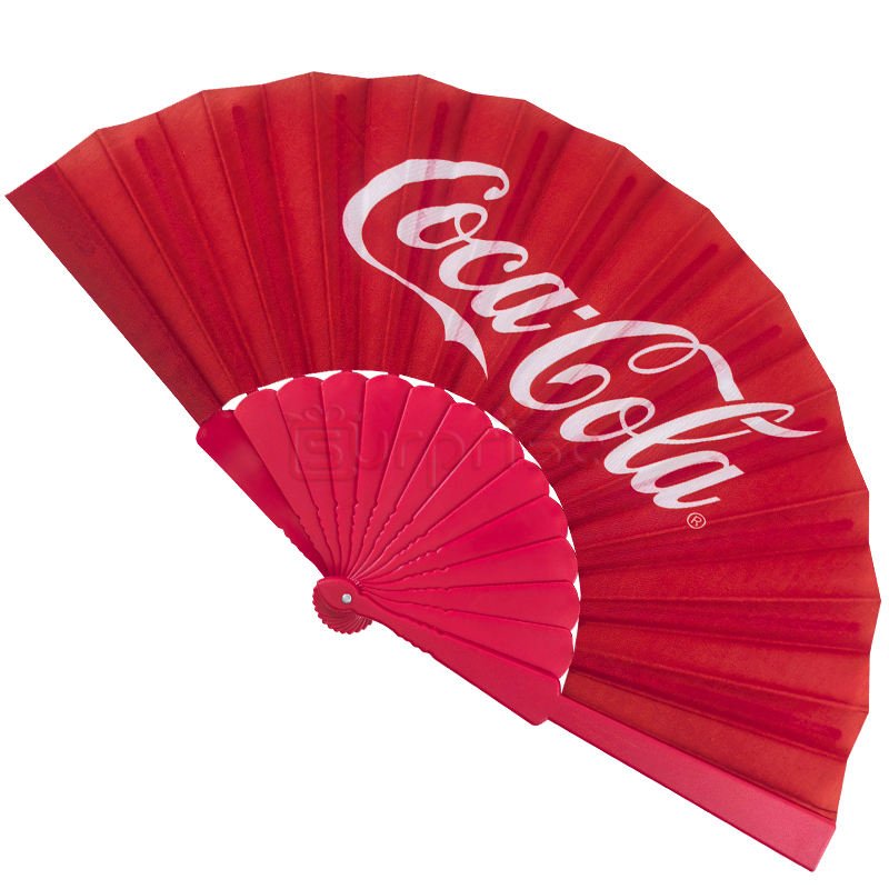 Wholesale 23cm Customized Big Plastic Hand Fans Plastic Clack Rave Fan for Business Gift Bamboo Crafts