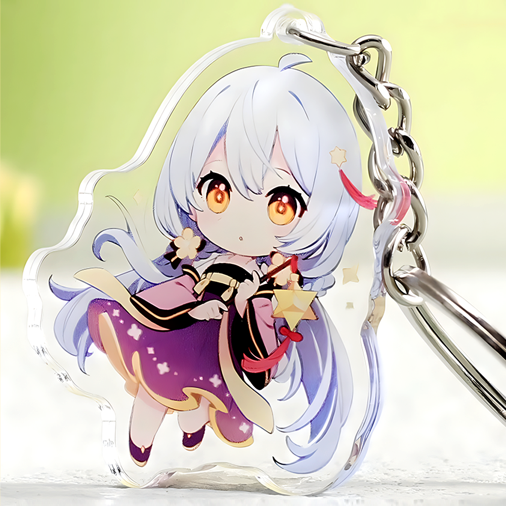Personalized Custom Printed Plastic Charms clear Epoxy Hologram Acrylic Keychain Custom Bulk Wholesale Cute Key Chain Acrylic