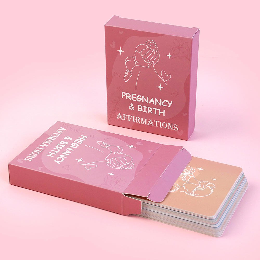 Custom Logo Cards Beautiful Daily Positive Mama Natural Pregnancy Affirmation Cards