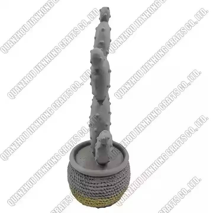 Handcrafted Resin Cactus Figurine Statue Home Other Decorative Flowers and Plants