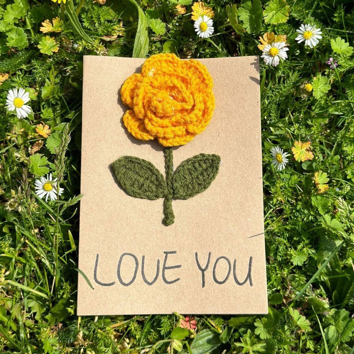Handmade 3D Creative Knitted Greeting Cards for Birthday Anniversary Woven Kraft Paper Thank You Cards for Wedding Gift Giving