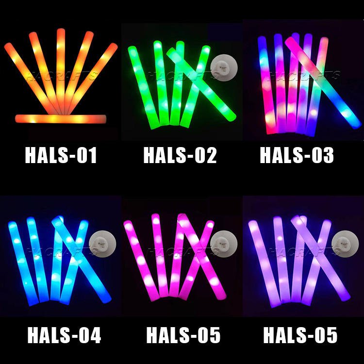High-Quality Promotional Light Sticks Glowing Detailed Foam Sticks with LED Lights Party Supplies for Wedding Raves Concert