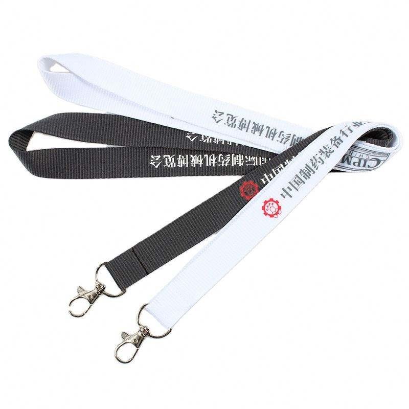 Custom Eco-Friendly Water Resistant Polyester Sublimation Lanyards with Hook and Logo Low Minimum Order for Promotions