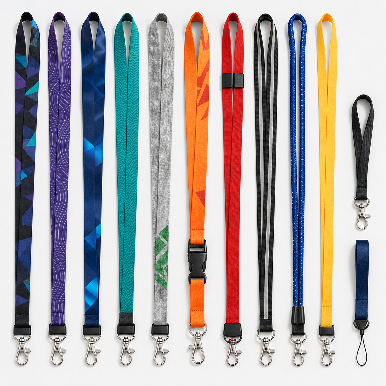 Customizable Polyester Lanyard with Hook Personalized Rope Featuring Logo