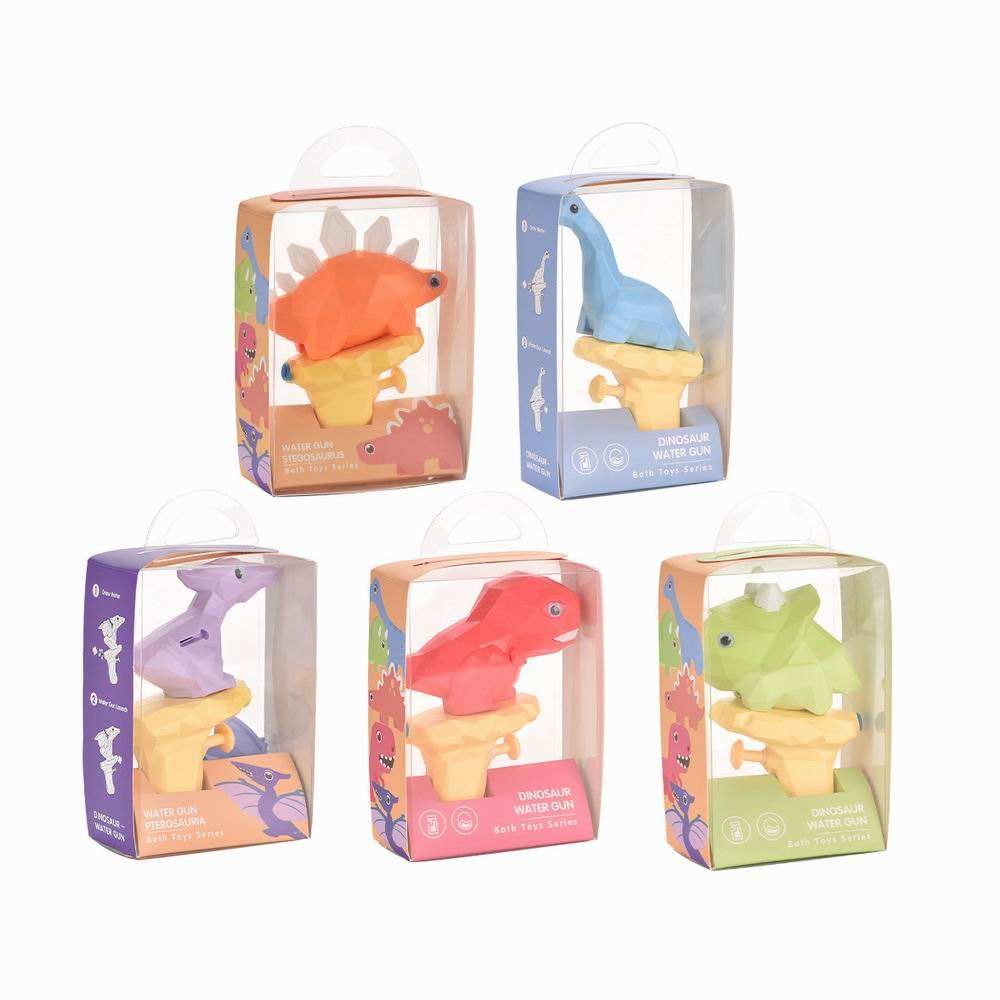 Promotion Kids Gift Portable Funny Cute Cartoon Plastic Mini 3D Dinosaur Small Animal Shape Water Gun Toys
