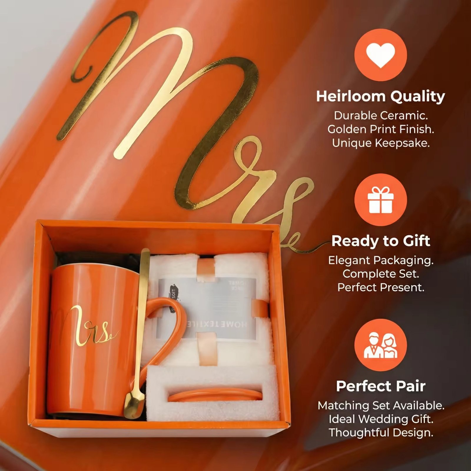 Best Sale Gift Sets for Thanksgiving New Year Valentine's Day Christmas Mug Towel Set Wedding & Birthday Thank You Gift Set