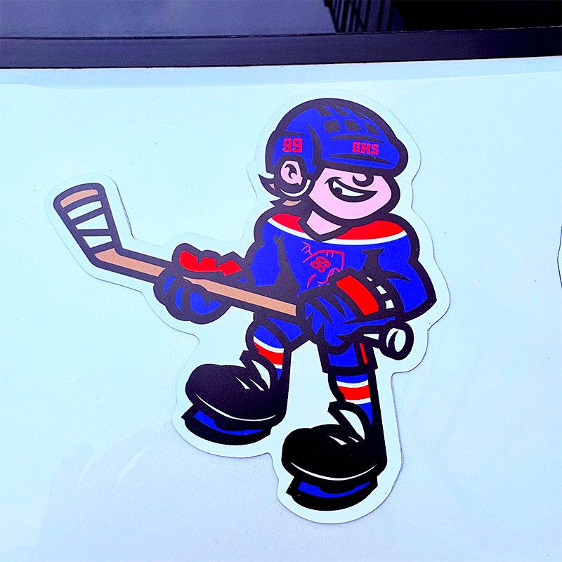 MOQ 20pcs Custom UV Resistant Die Cut Fridge Magnet Stickers Home Decoration Car Bumper Magnet Sticker for Car