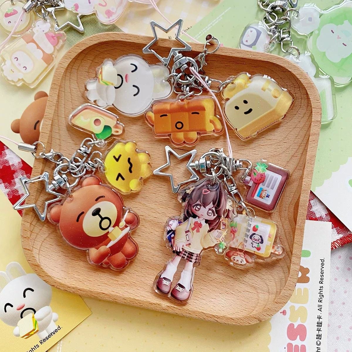 Custom Your Design Acrylic Charms Acrylic Keychain Pendant Acrylic Plastic Charms Make Your Own Shaker Charm Cartoon Any Shape