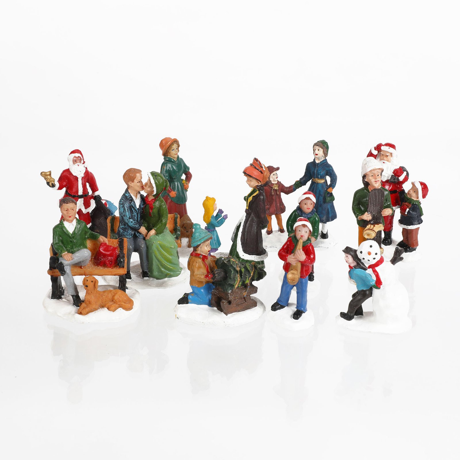 Polyresin 12 Set Religious Angel Christmas Figurines Durable Resin Sculpture Ornaments Crafts Souvenirs Art Religious Gifts