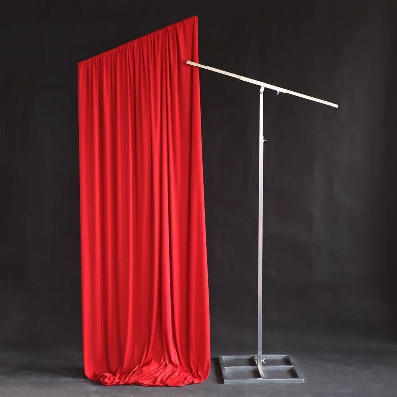 Modern Event Party Backdrop Supplies Metal T-shape Drape Stand for Wedding Decor