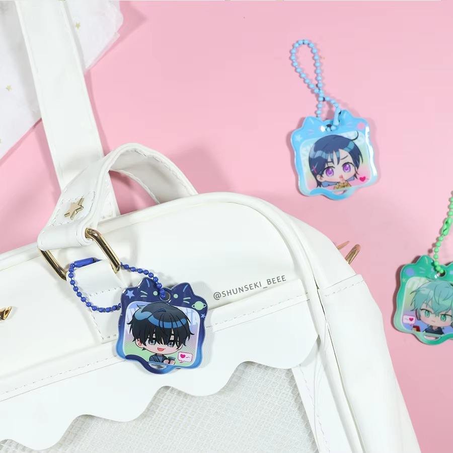 Custom PVC Puffy Keychain Low Moq Pvc Soft Key Chain Charm Cute Animals Kpop Puffy Foam Keychain