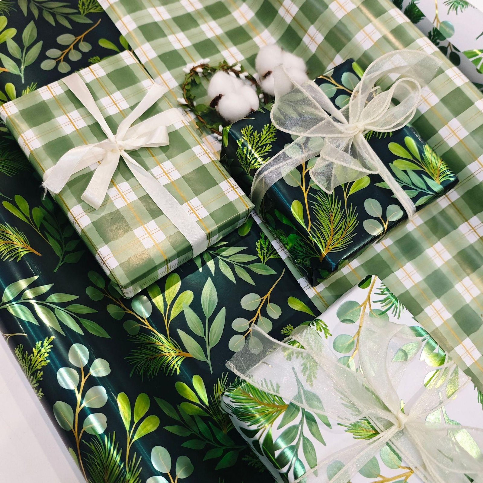 Handmade DIY Printed Tissue Paper Craft Double-Sided Roll for Birthday Festival Wedding Packaging Gifts