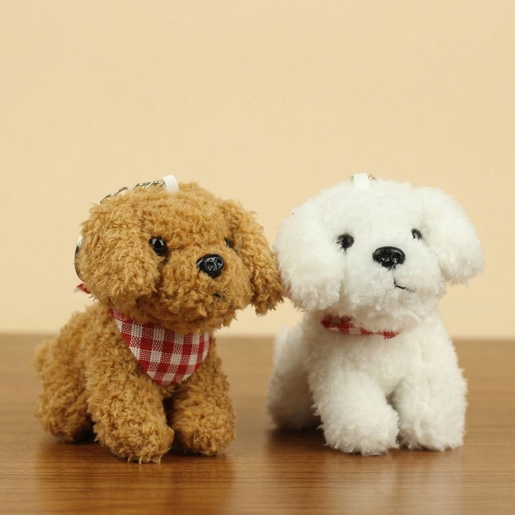 Wholesale Cute Puppy Plushies Keychains Pendant Plush Toy Teddy Dog Custom Stuffed Animal for Promotion Gift