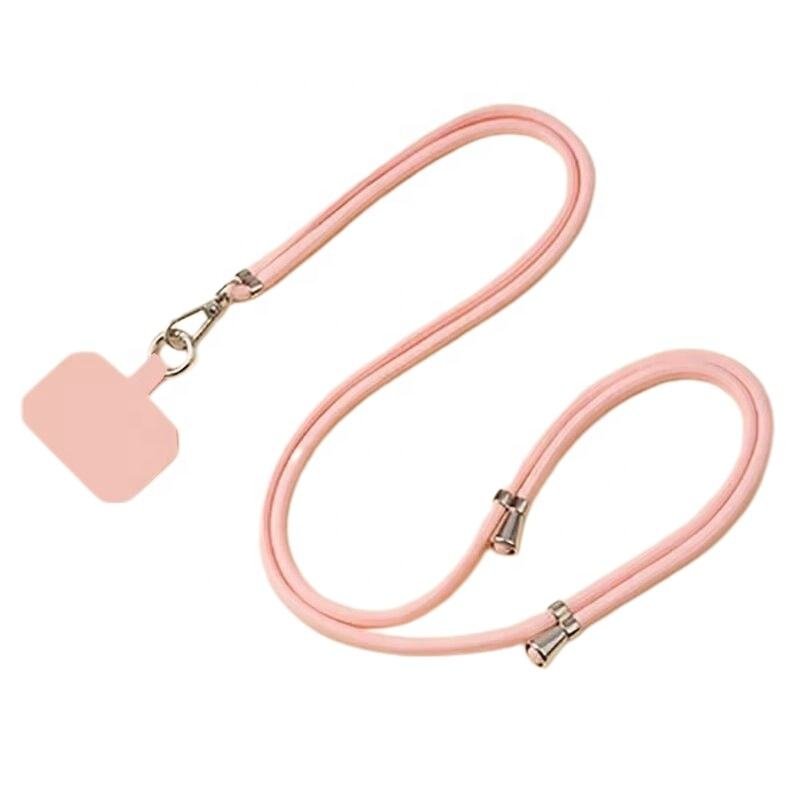 Universal Retractable Adjustable Polyester Mobile Phone Lanyard with Strong Durable Hook Long Crossbody Neck Anti-Loss Design