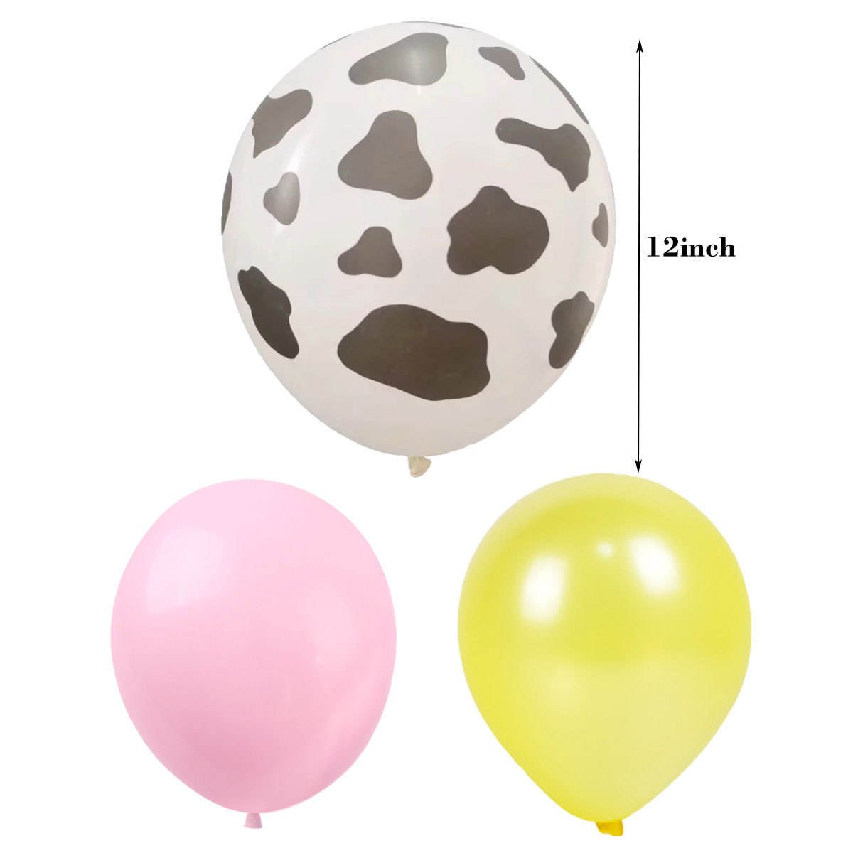 Nice Farm Animals Theme Kids Girls Birthday Party Cows Pull Flag Banner Latex Balloons Decoration Set Party Supplies