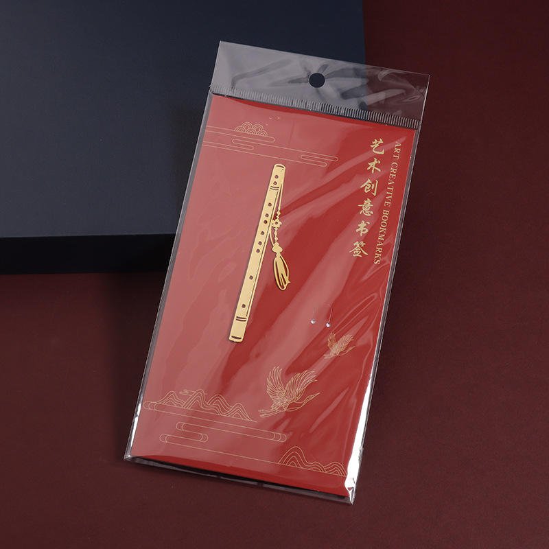 Chinese Ethnic Musical Instruments Ancient & Modern Style Metal Bookmarks-Eco-friendly Customizable Creative Souvenirs